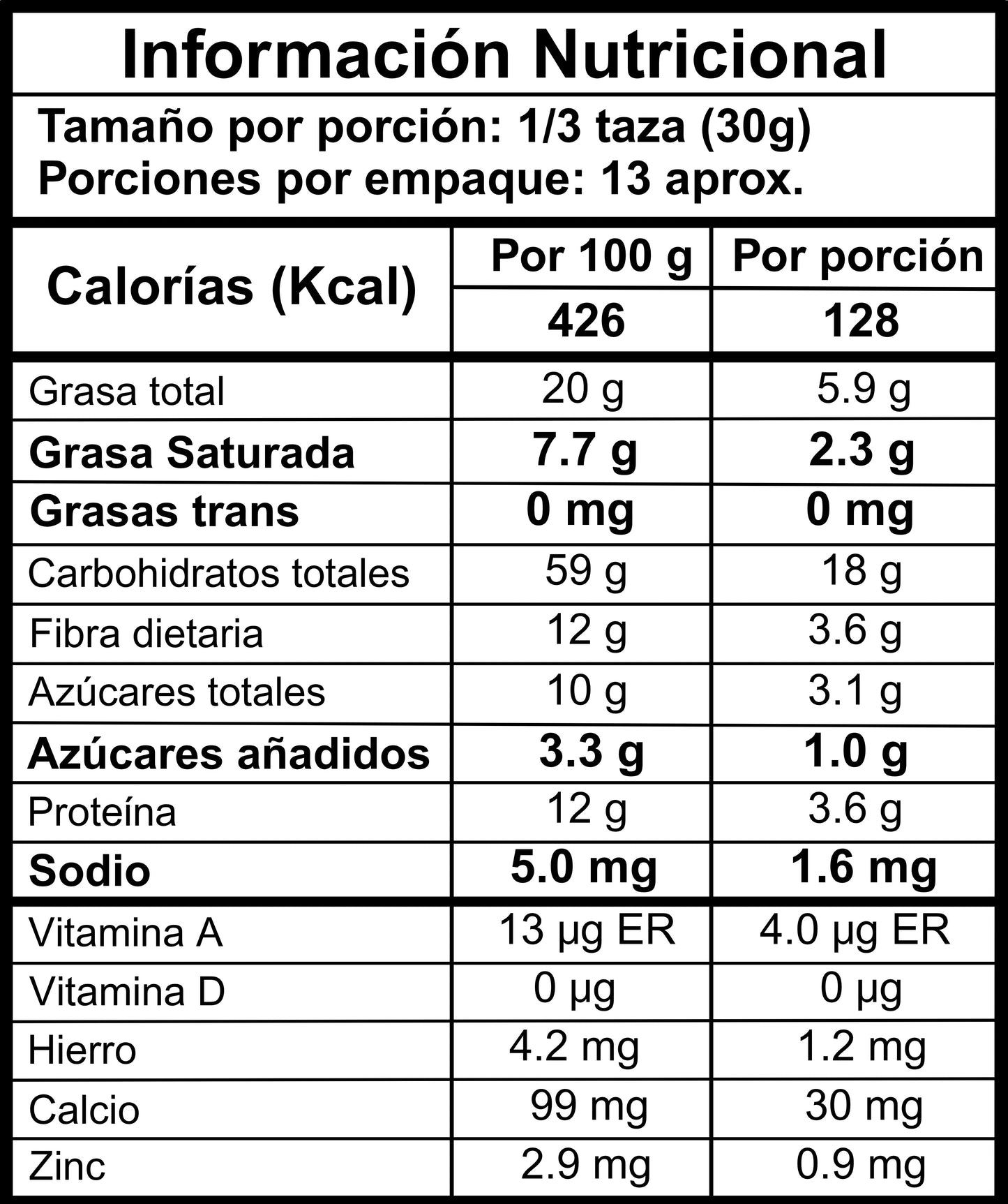 Granola Frutos rojos