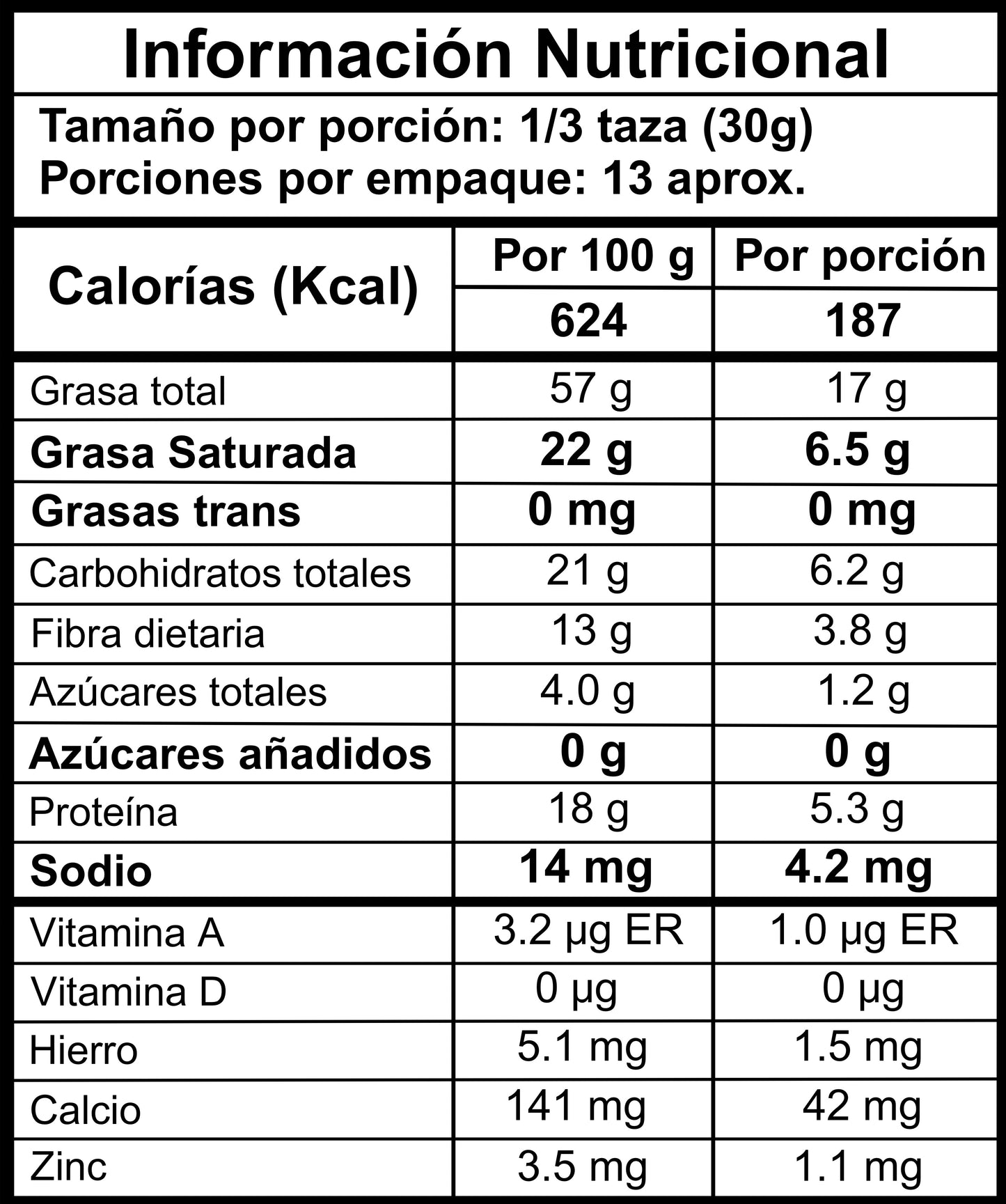 Granola Keto Vainilla
